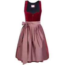 Edelnice Lilly Samt Dirndl rot 44