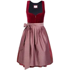 Edelnice Lilly Samt Dirndl rot 44