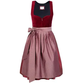 Edelnice Lilly Samt Dirndl rot 44