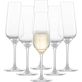 Schott Zwiesel Fine (6er-Set), stilvolle Champagner Gläser mit Moussierpunkt, spülmaschinenfeste Tritan-Kristallgläser, Made in Germany (Art.-Nr. 113761)