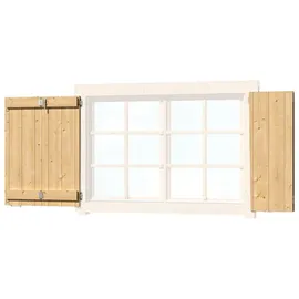 Lasita Maja Fensterladen 129 x 88 cm Beige