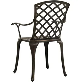 vidaXL Gartenstuhl 57,3 x 61,6 x 24,3 cm bronze 2 St.