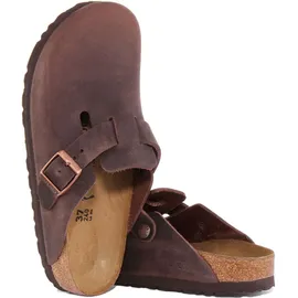 Birkenstock Boston Nubukleder geölt schmal habana 38