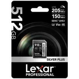 Lexar SDXC Silver Plus UHS-I 512GB