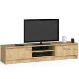 Akord TV-Lowboard 33 x 160 x 40 cm Eiche Artisan Holz