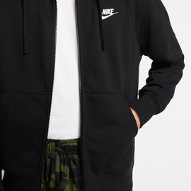 Nike Sportswear Club French Terry Kapuzenjacke black/white XXL