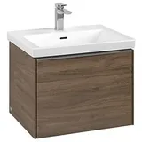 Villeroy & Boch Villeroy und Boch Subway 3.0 Waschtischunterschrank C57700VH 57,2x42,9x47,8cm, ohne LED/Griff Aluminium glänzend, arizona oak