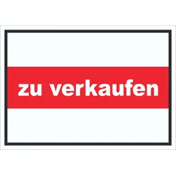 HB-Druck zu verkaufen Schild mit Text Verkaufsschild A6 (105x148mm)