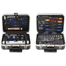 PROJAHN Werkzeugtrolley Set 130-tlg, Nuss Satz Ratschen Schrauberbits mit Rollen
