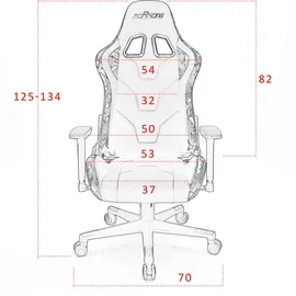 MCA Furniture McRacing Chefsessel Camouflage Grün/Schwarz