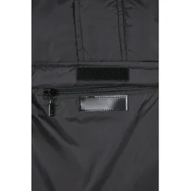URBAN CLASSICS Mixed Jumper Over Jacke Black / Snow Leo / Light Asphalt 4XL