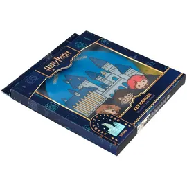 Grupo Erik Schlüsselbrett Harry Potter Figuren - Schlüssel Organizer 16 x 16 x 1 cm mit 3 Magnetischen Schlüsselringen ca. 5 x 5 cm - Ofizzieller Harry Potter Geschenke Merch
