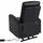 Mendler Fernsehsessel HWC-K62 Kunstleder 72 x 141 x 80 cm Schwarz mit Liegefunktion
