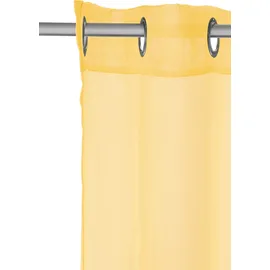 OTTO home Gardine OTTO HOME "XANA" Gr. 1, gelb, B:145cm H:145cm, Voile, Polyester, Gardinen, Gardine, Bestseller, einfarbig, 1 bzw. 2er Set, pflegeleicht, Bestseller
