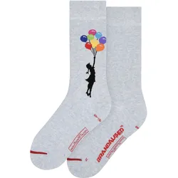 MuseARTa Unisex Socken Banksy Graffiti - Girl Floating Away