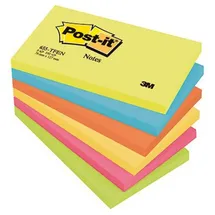 Post-it Post-it® Energetic Collection Haftnotizen 655TFEN farbsortiert, 6 Blöcke
