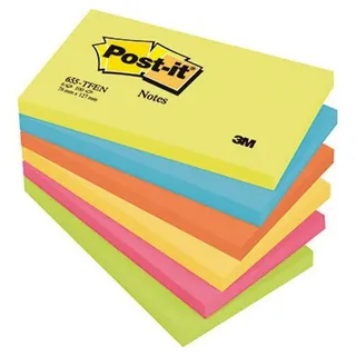 Post-it Energetic Collection Haftnotizen 655TFEN farbsortiert, 6 Blöcke