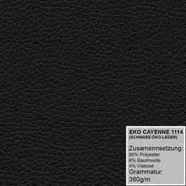 A&J MöbelLand KALF 120 x 200 cm Schwarz
