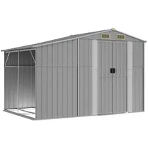 vidaXL Gerätehaus 277 x 192,5 x 179 cm grau