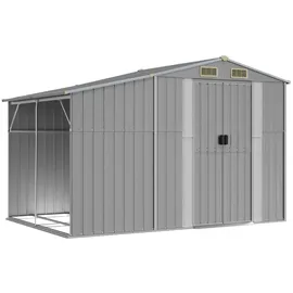 vidaXL Gerätehaus 277 x 192,5 x 179 cm grau