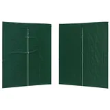 Arborthrum Party Zelt Seitenteil 2 pcs Seitenwand für Pavillon Seitenplane Ersatzwand für Partyzelt Gartenzelt Grün 200 x 195 cm PE und Stahl