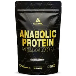 PEAK Anabolic Protein Selection 900g - Geschmack Caramel Pecan Pie I 30 Portionen I Mehrkomponenten Protein mit Whey Isolat, Konzentrat, Hydrolysat & Sojaprotein-Isolat I L-Leucin I Muskelaufbau 900 g
