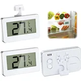 3 Stk Kühlschrankthermometer, Digital Kühlschrank Thermometer mit Gut Lesbarem LCD-Anzeige Thermometer für Gefrierschrank mit Frost Alarm Thermometer kühlschrank für Zuhause, Home, Restaurants, Küche