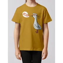 wat? APPAREL T-Shirt Moin Seagull in Ocker | Gr.: 134-146