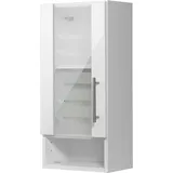 WELLTIME Hängeschrank WELLTIME "Jaca", weiß, B:30cm H:64cm T:20cm, Holzwerkstoff, MDF, Schränke, Hängeschrank, Breite 30 cm, mit MDF Hochglanz-Fronten