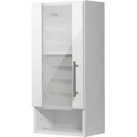 WELLTIME Hängeschrank WELLTIME "Jaca", weiß, B:30cm H:64cm T:20cm, Holzwerkstoff, MDF, Schränke, Hängeschrank, Breite 30 cm, mit MDF Hochglanz-Fronten