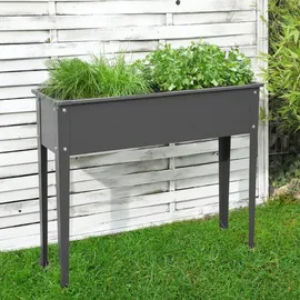 Floraworld Hochbeet Season 100 x 40 x 80 cm Anthrazit