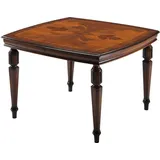 Esszimmer Möbel Klassisch Quadrat Esstisch Tisch Design Tische Luxus Möbel - Braun