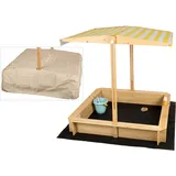 needs&wants Holz Sandkasten mit Dach Sunplaya4
