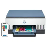 HP Smart Tank 670 Wireless All-in-One Farbe Drucker, Kopierer, Scanner, Thermal Inkjet, Farbdruck, 4800 x 1200 DPI, A4, Direktdruck, Blau, Weiß - Blau/Weiß