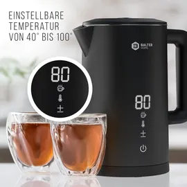 Balter Home Balter Wasserkocher WK-11BL-LCD-BW - Schwarz