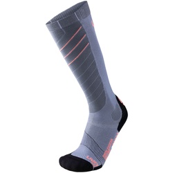 UYN Superleggera Skisocken mit Cool-Air-Flow Technologie aus Natex Damen silver/coral 39-40