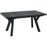 Lesli Living Ambia Garden Gartentisch Anthrazit, Metall, Keramik, rechteckig, 163x203x93 cm, ausziehbar, Gartenmöbel, Gartentische, Gartentische ausziehbar