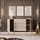 lookway SIDEBOARD mit Schubladen ONYX Kaschmir auf goldenen Beinen Hochglanz