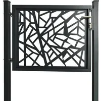 Floraworld Dekor-Einzeltor Amsterdam zum Einbetonieren 120 cm x 100 cm Anthrazit