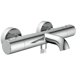 Thermostat-Wannenarmatur Monza Chrom