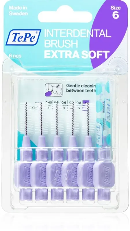 TePe Interdental Brush Extra Soft Interdentalzahnbürste 1,1 mm 6 St.