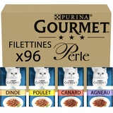 Purina Gourmet Perle Chef's Collection, 96 Beutel, 96 x 85 g