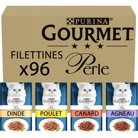 Purina Gourmet Perle Chef's Collection, 96 Beutel, 96 x 85 g