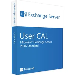 Microsoft Exchange Server 2016 Standaard, 1 User CAL