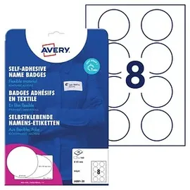 Avery Zweckform Namensetiketten J4881-20 Weiß 65,0 x 65,0 mm 20 Blatt