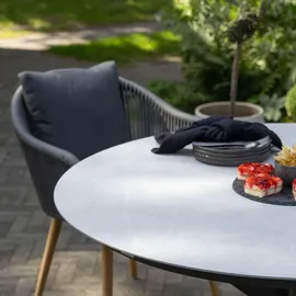 Mr. Deko Solana Rope Gartenstuhl 63 x 63 x 108 cm grau 2 St.
