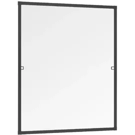 Primaster Fliegenschutzgitter mit Aluminiumrahmen 130 x 150 cm Schwarz