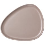 LIND DNA LindDNA - Curve Stoneware Teller, 26 cm, warm grey