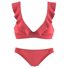JETTE Triangel-Bikini Damen Rot 32 Cup A/B