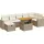 vidaXL Garten-Lounge-Set 5-tlg. beige